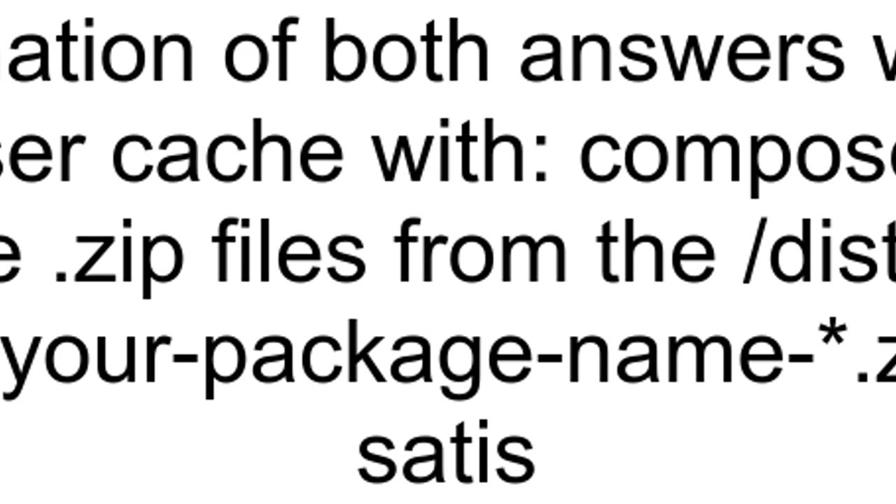 How do I clear satis quotcachequot so I can rebuild from scratch