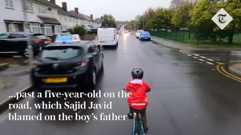 Controversial bike cam shows driver 'squeezing' past five-year-old cyclist
