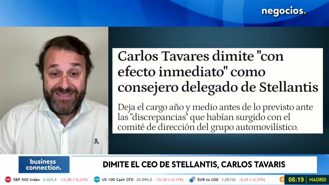 El sector automoción se hunde en Europa: la dimisión de Carlos Tavares y lo que puede venir detrás