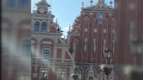 View of the House of the Blackheads from Riga Town Hall Square