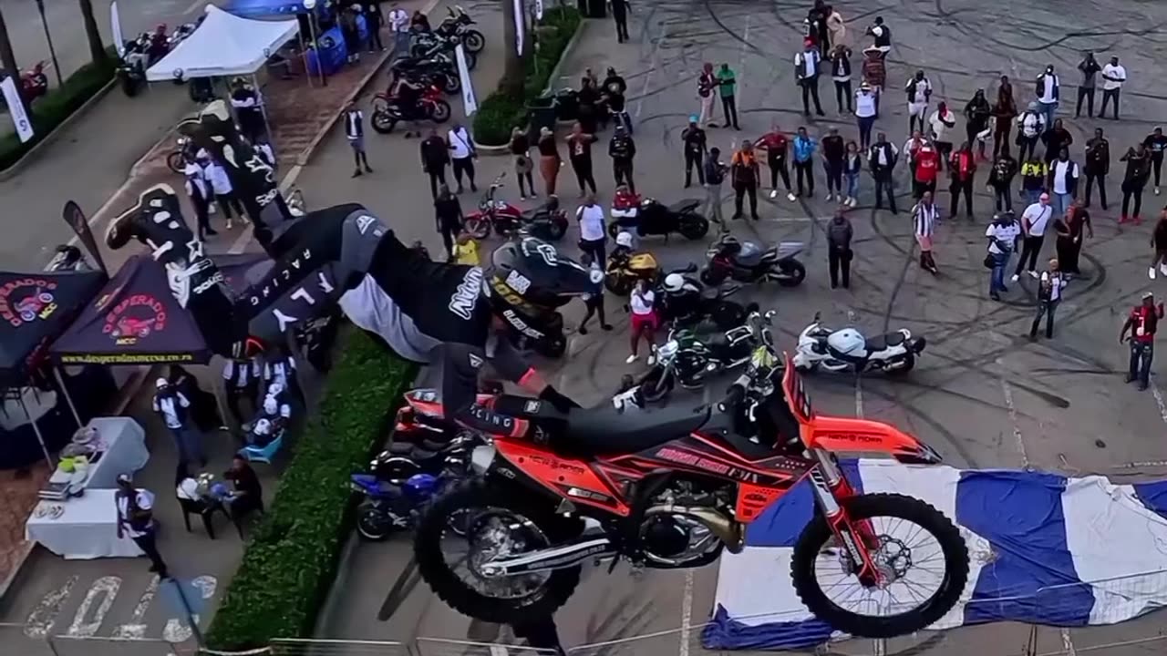 Bike stunt free body