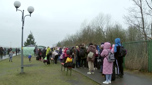 Tearful Ukrainians say they had no choice but to flee