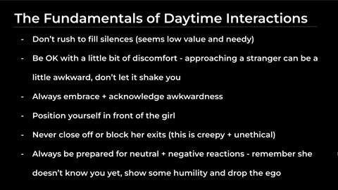 Pre Approach Principles