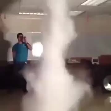 The making of a MINI-TORNADO