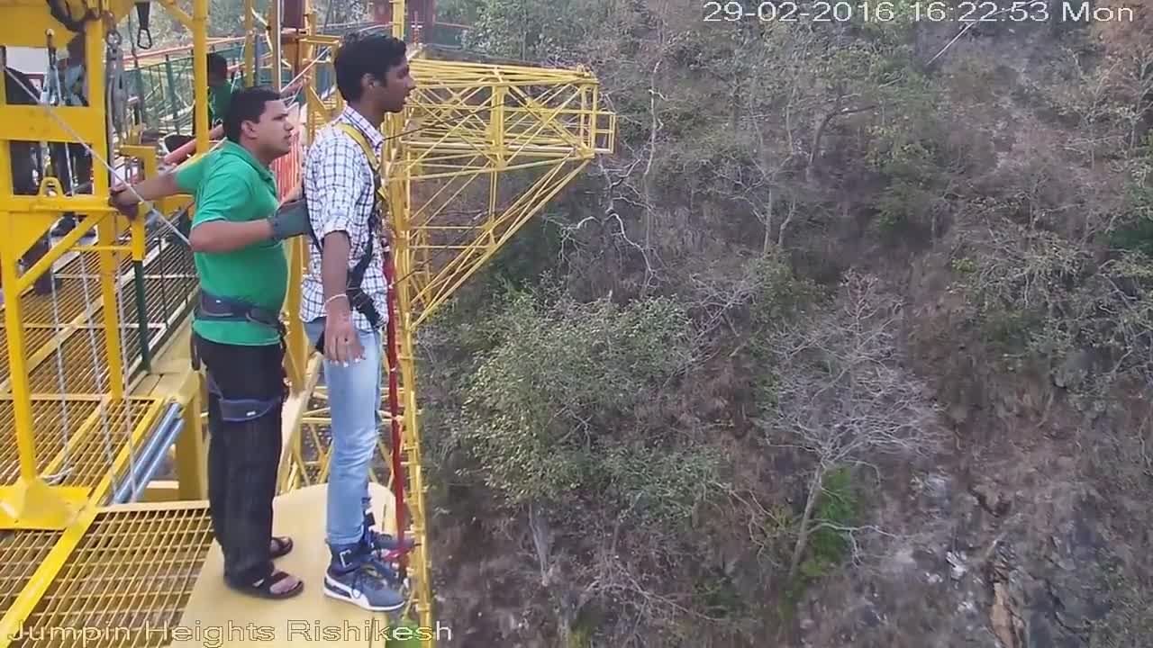 The Funny Bungee Jump in Rishikesh