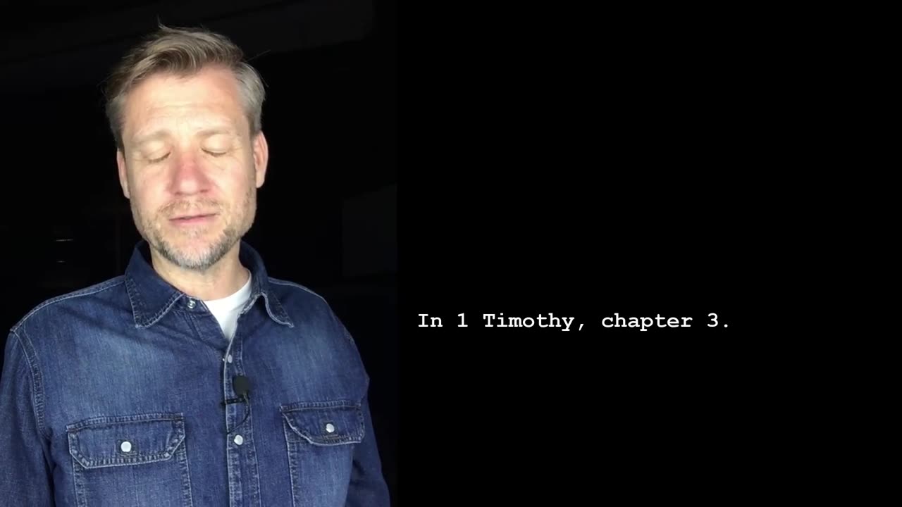 1 Timothy 3 - Scripture in a Minute