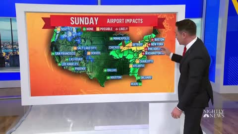 Messy Holiday Travel Weather Forecast