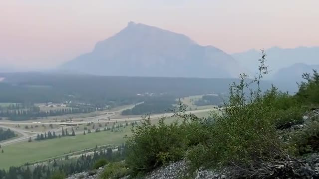 Hazy sunsets and waterfall views.
