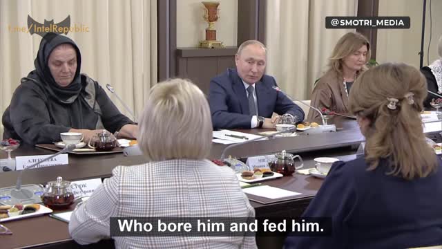 Putin at meeting with mothers of Russian servicemen