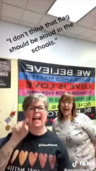 Shocking & Obscene Video of Two Teachers Protesting School's "Indoctrination Ban"