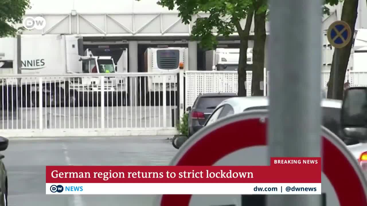 400,000 forced into lockdown after local COVID-19 outbreak in Germany | DW News