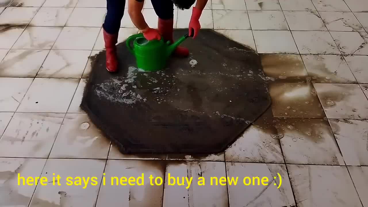 Flooded- Hard dirty carpet cleaning satisfying rug cleaning ASMR