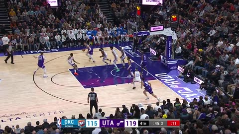 Must-See! Markkanen Lights Up From Deep! Jazz Take Control vs Thunder!