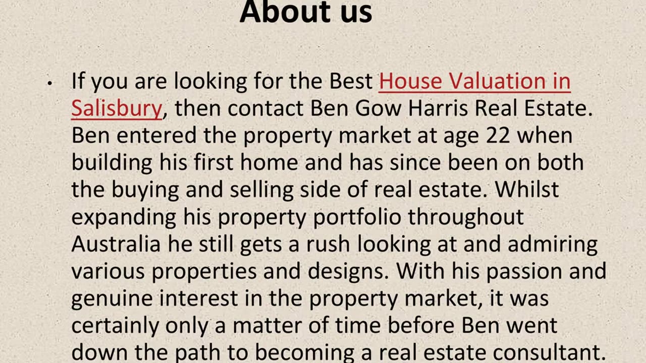 Best House Valuation in Salisbury.