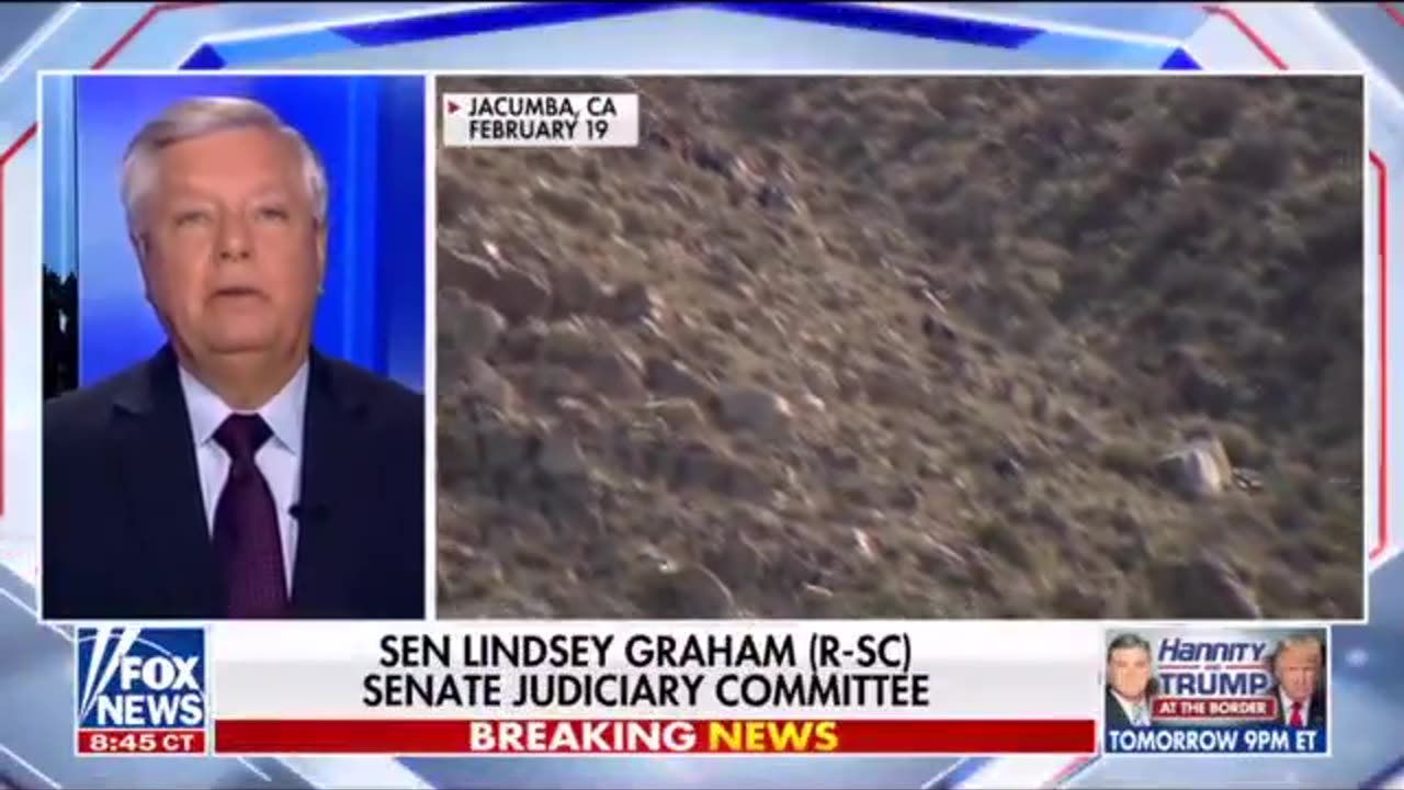 Lindsey Graham: "Biden goes to the border because he has to. Trump goes because he wants to"