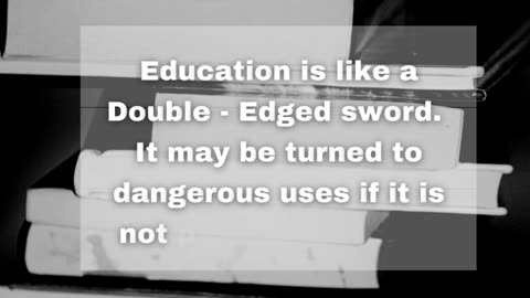 Education Is Like a Double-Edged Sword #motivation #motivationalvideo #shorts #viral #trending