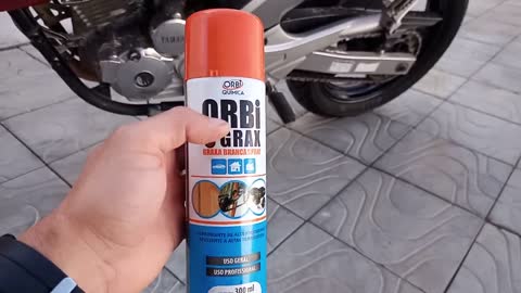 MELHOR LUBRIFICANTE DE CORRENTE DE MOTO / MELHOR GRAXA BRANCA SPRAY PARA MOTO / GRAXA ORBI QUÍMICA