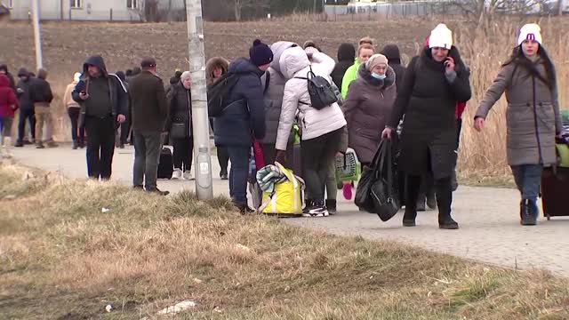 'We are really scared': Ukrainians flee war at home