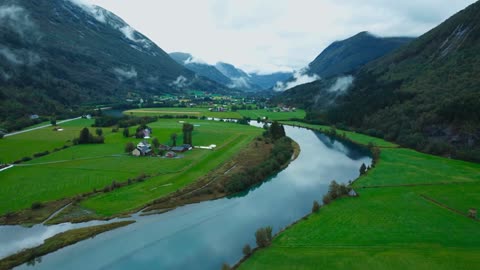 BEAUTIFUL NATURE. Norway natural landscape and Relax music.