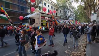 Tens of thousands of Italians marched through Rome