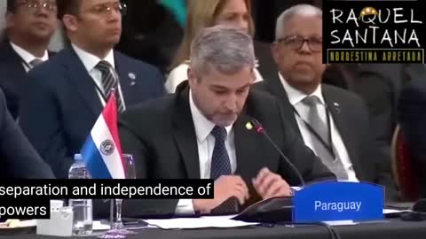 President of Paraguay Washing the souls of Brazilians