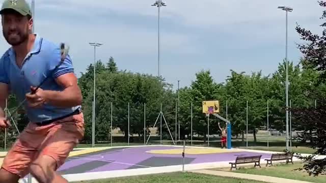Most IMPOSSIBLE shots w- Trickshotdav #Shorts