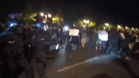 Pro Hamas Palestine Protesters clash with German Police last night.