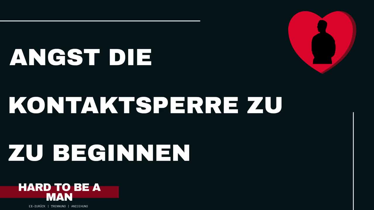 Angst die Kontaktsperre zu beginnen