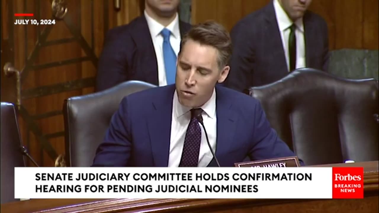 "I Can't Believe You Have Been Nominated!" - Hawley Blasts Nominee Over Gender Insanity