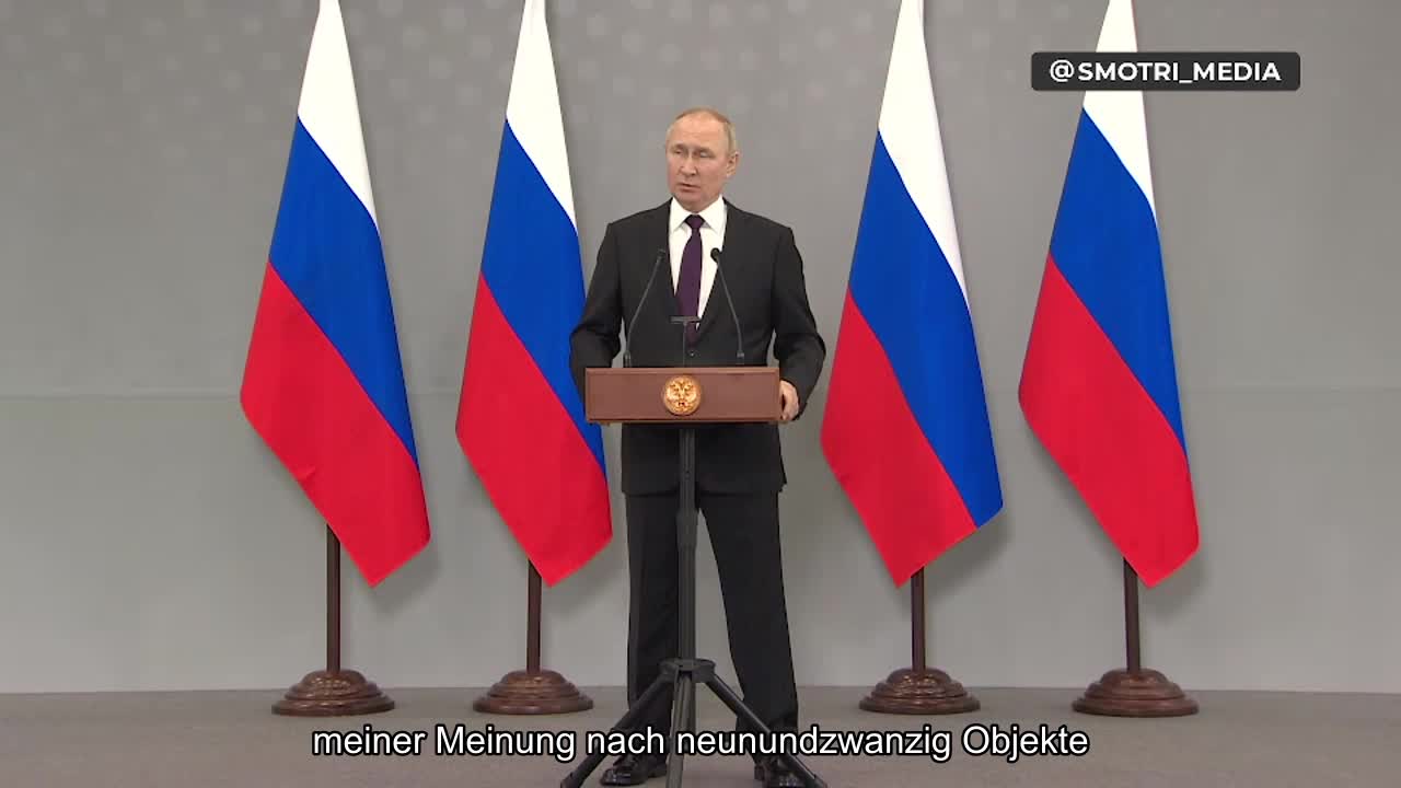 Der Wahnsinnige versucht zu singen, dass es keine Notwendigkeit für massive Schläge gegen die Ukrai