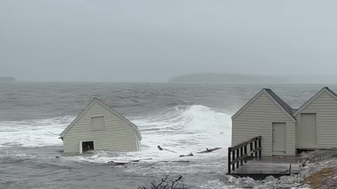 Historic Fishing Shacks Washed Away Record-Setting Water Levels