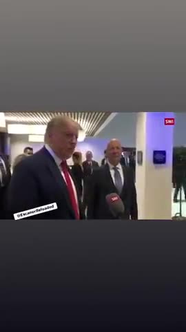 Nothing to see here, just Donald J Trump congratulating Klaus Schwab on his fantastic job