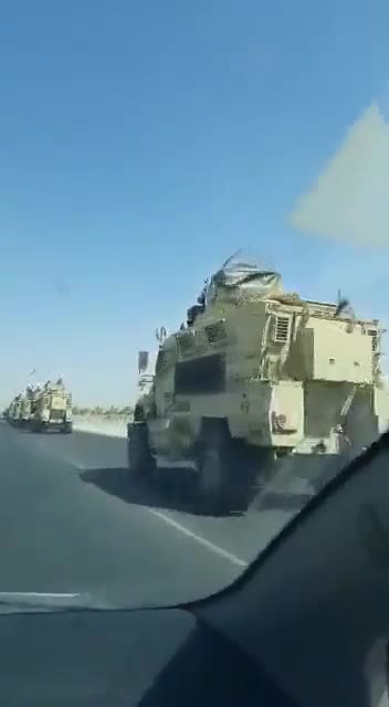 Taliban Seen Cruising Down Highway Armed To The Teeth In American Military Equipment