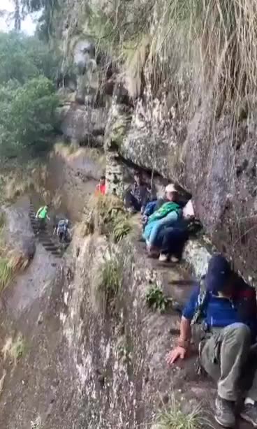China man falls off of a cliff!