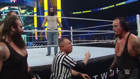 (2015.11.22) Undertaker & Kane vs Bray Wyatt and Luke Harper - WWE