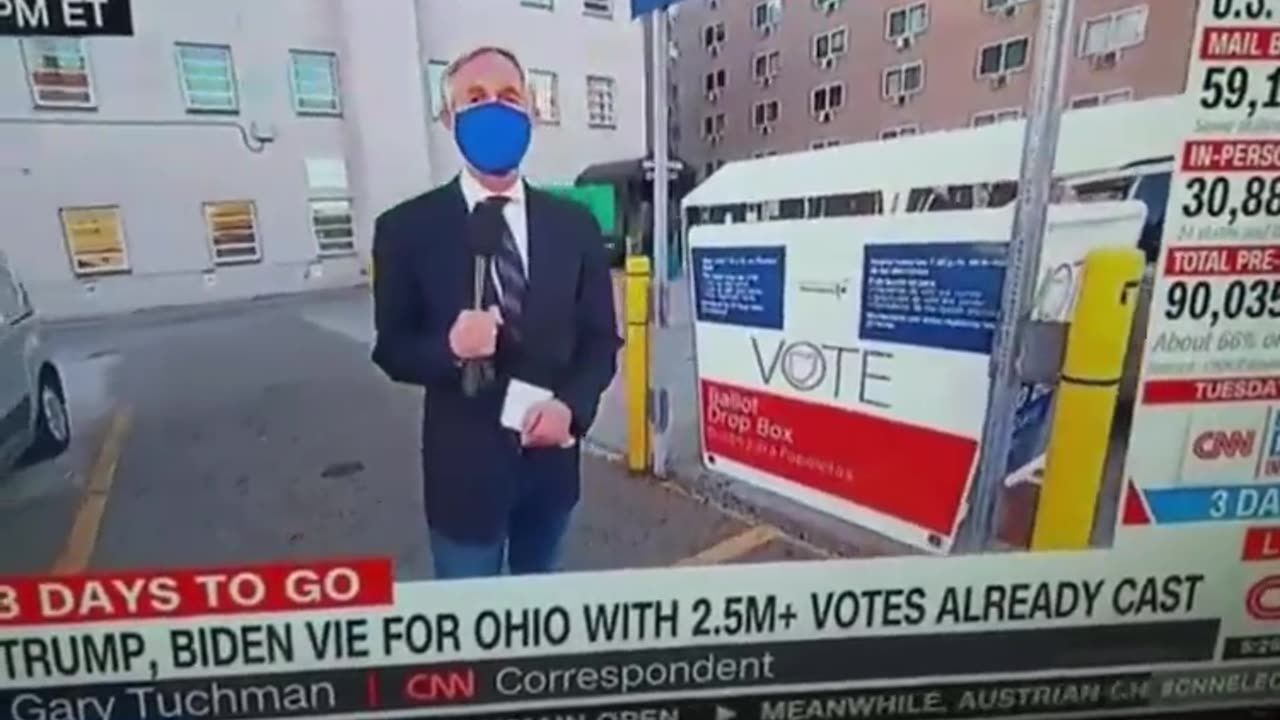 CNN accidentally show BALLOT DROP BOX being STUFFED