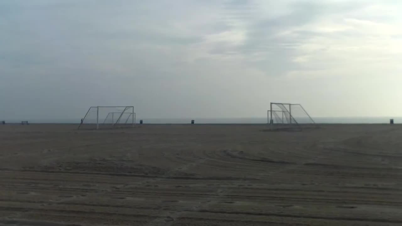 Soccer Fields At Santa Monica State Beach 2014