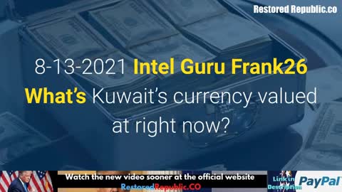 Iraqi Dinar Guru opinions 8-14-2021