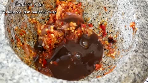 วิธีทำแจ่วปลาร้าพริกสด อาหารอีสาน สูตรนี้แซ่บเลียถ้วย / Chili Paste with Pickled Fish