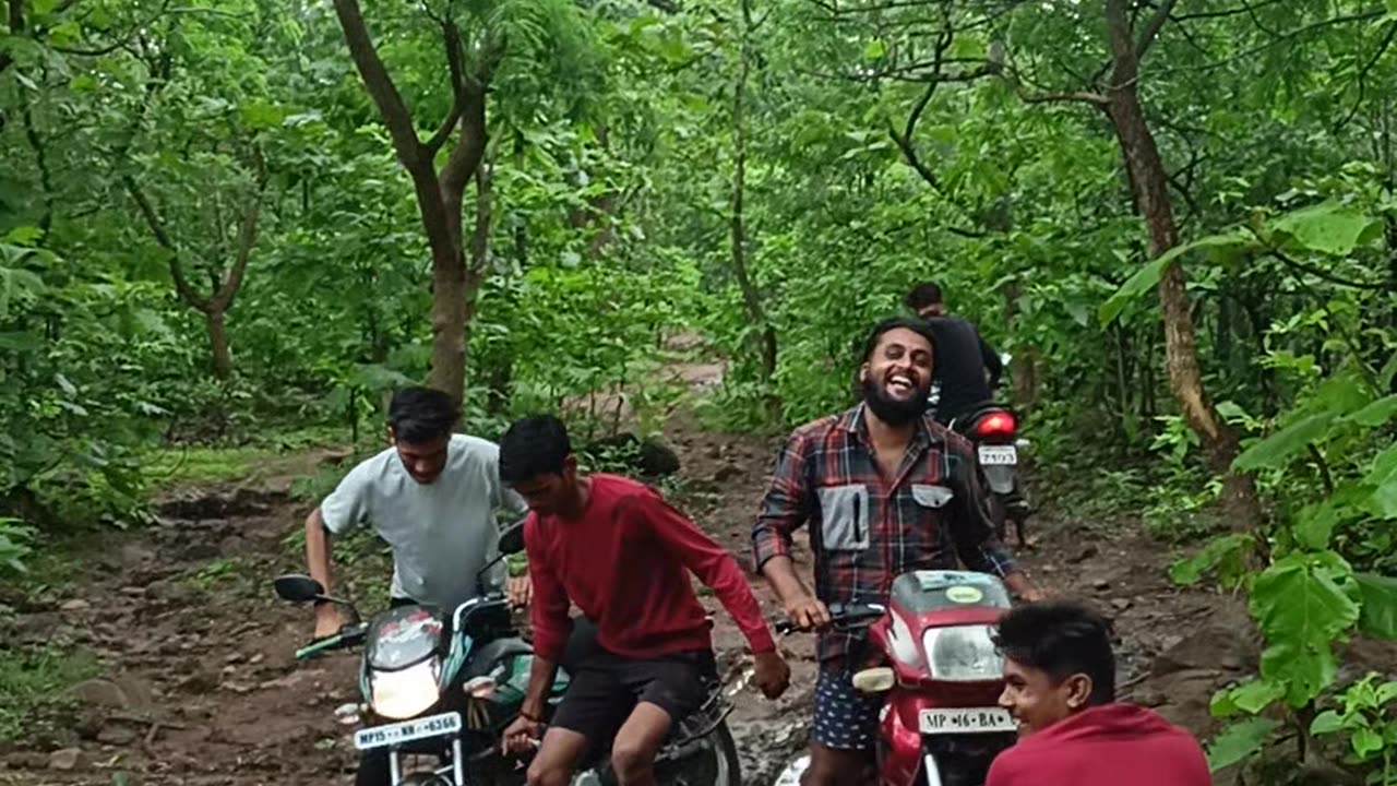 Off-roading in forest