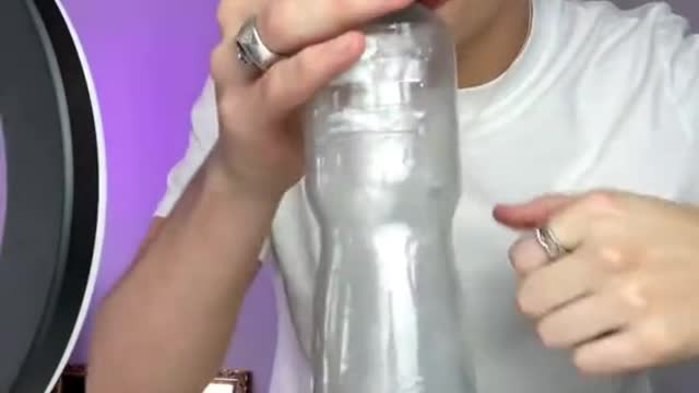 Tongue in bottle! 😱 (Tutorial) #shorts