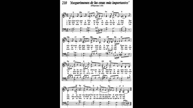 Asegurémonos de las cosas más importantes (Canción 210 de Canten Alabanzas a Jehová)