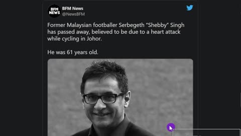 Former Soccer Star Drops While Cycling In Malaysia