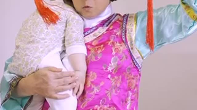 Funny mother and child