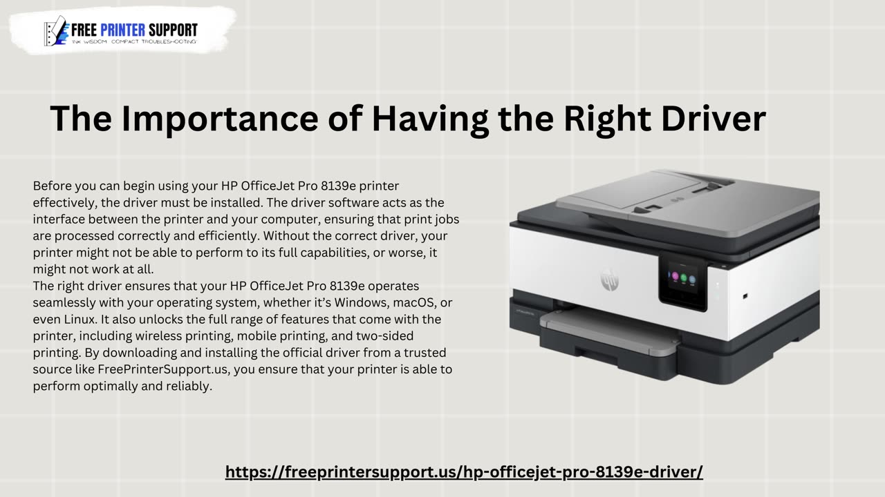 HP OfficeJet Pro 8139e Driver: Easy Installation For Better Printing