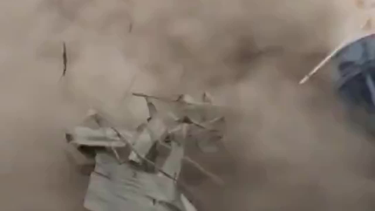 Extreme close range of the powerful tornado in Dongming, Shandong Province China