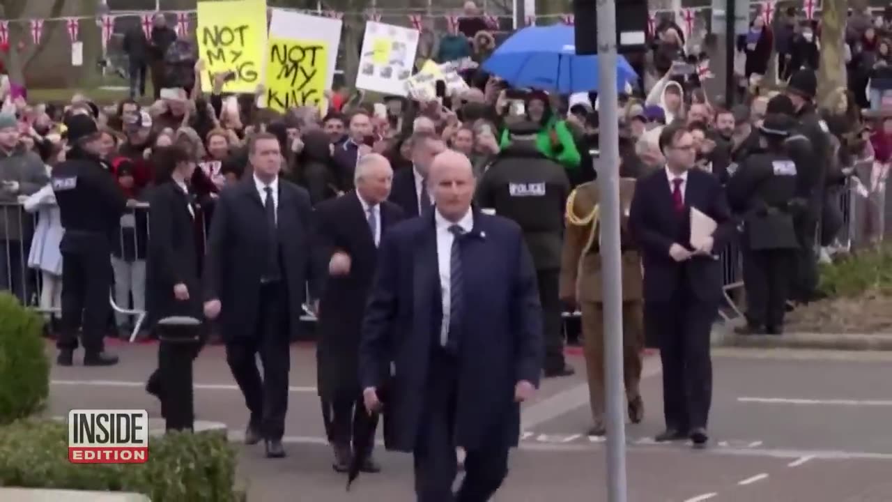 King Charles Heckled by Anti-Monarchy Protestors