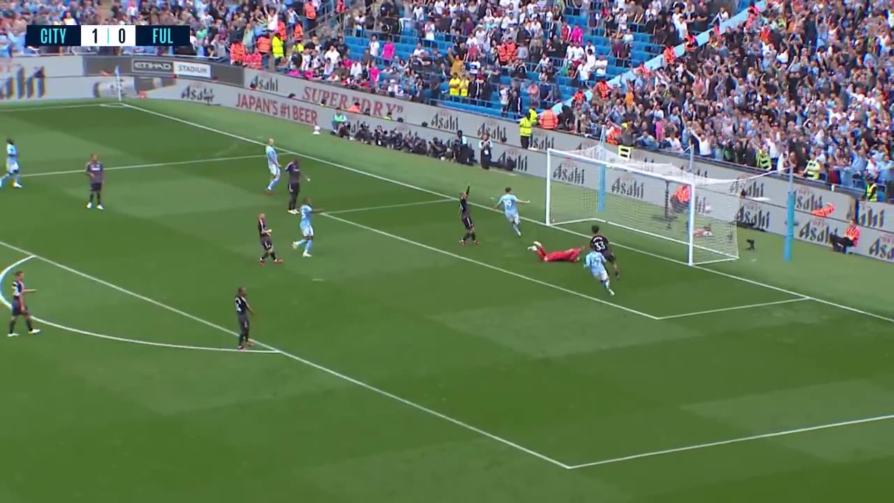 EXTENDED HIGHLIGHTS Man City 51 Fulham Haaland nets 7th City hattrick_720p