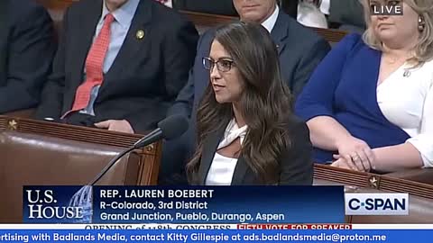 LAUREN BOEBERT OF COLORADO NOMINATES BYRON DONALDS FOR SPEAKER