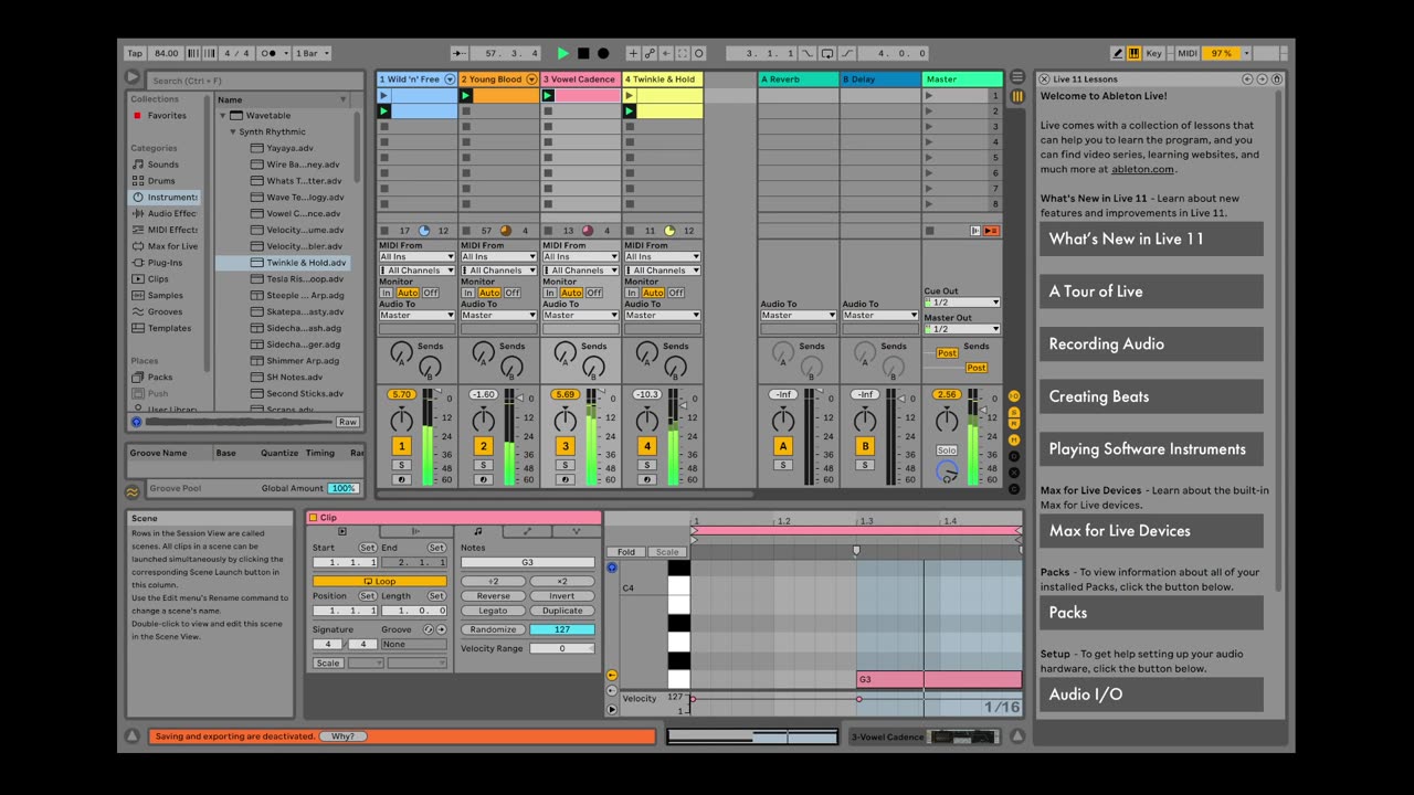 PRACTICE WITH ABLETON LIVE!